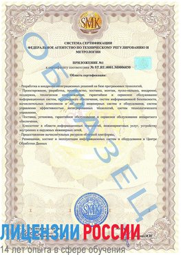 Образец сертификата соответствия (приложение) Нягань Сертификат ISO 27001